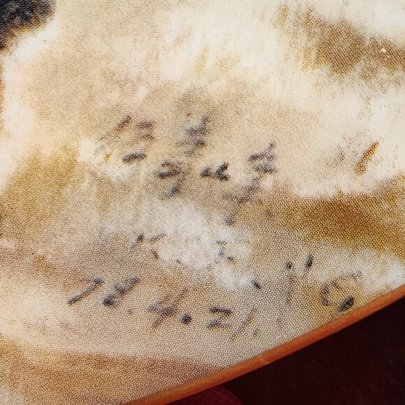 Vintage Kee Fung Ng Collector's Plate "Girl with Little Brother" 1979 - Picture 8 of 9